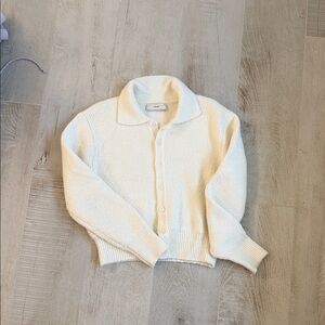 Dunst Cream Button-Up Cardigan